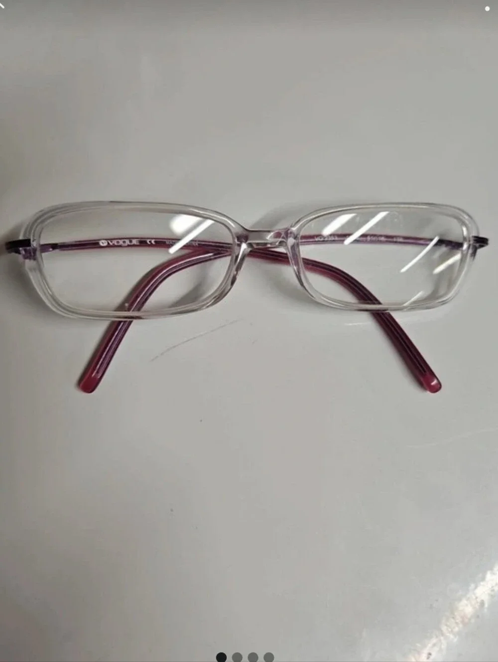 NWOT Vogue Eyeglasses VO2353 Clear Frame Purple Arms 51-16-135 NWOT